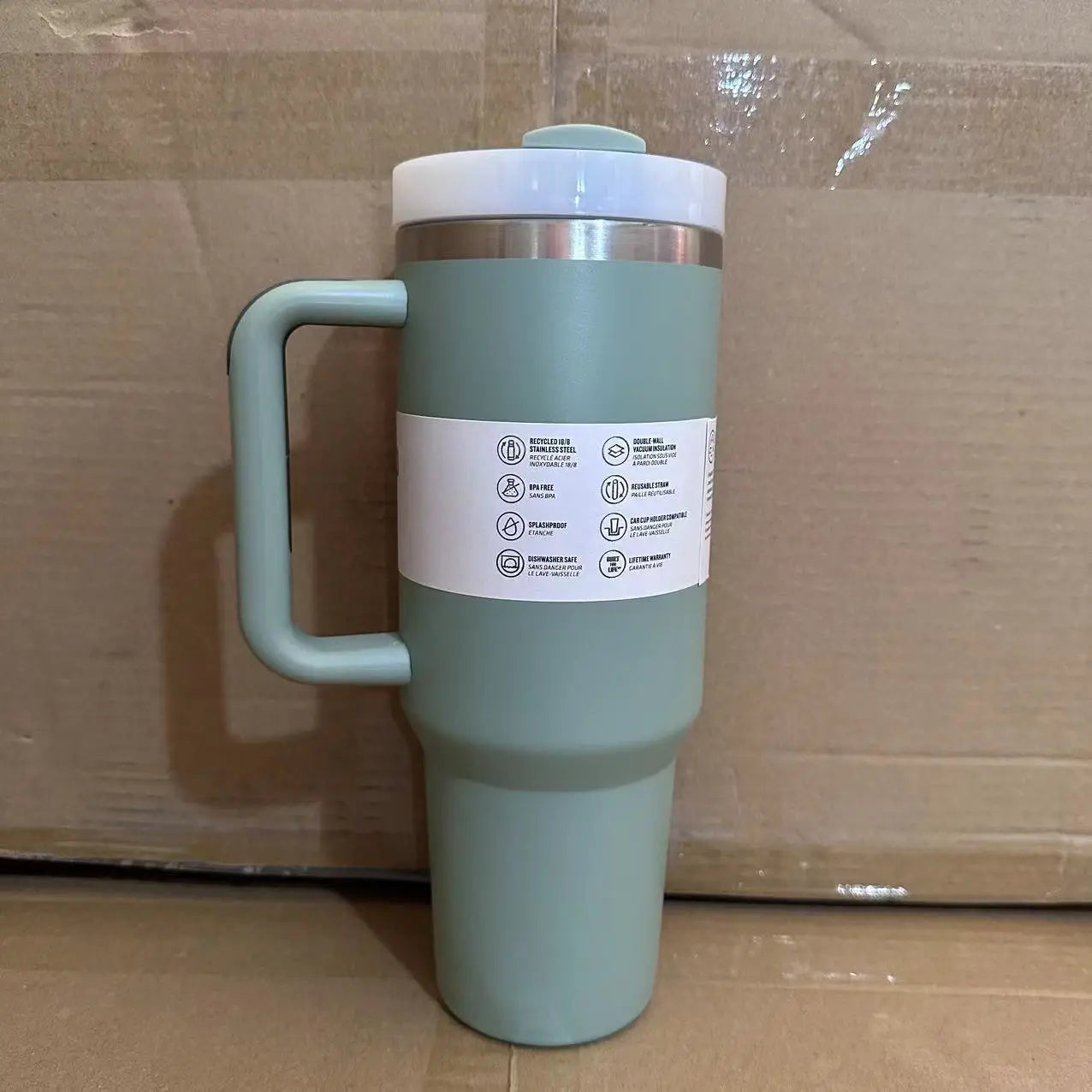 Large Capacity 40Oz with Lids Stainless Steel Thermo Bottle Car Water Cup Insulated Cold Drink Vacuum Cup Travel Thermal Mug