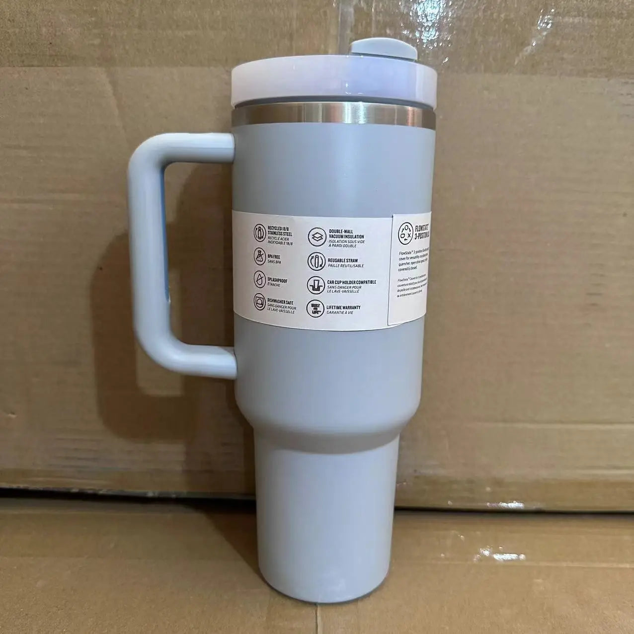 Large Capacity 40Oz with Lids Stainless Steel Thermo Bottle Car Water Cup Insulated Cold Drink Vacuum Cup Travel Thermal Mug