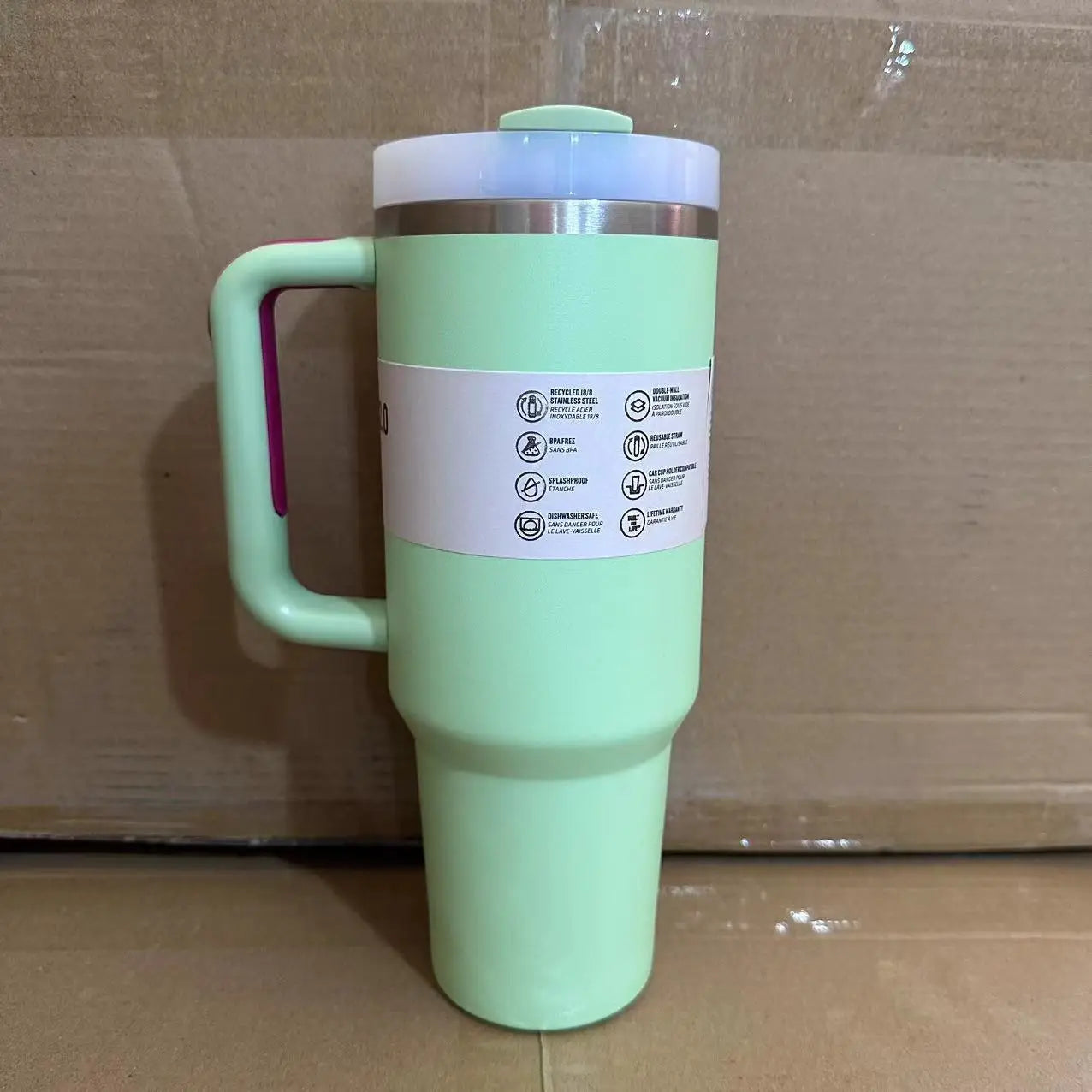 Large Capacity 40Oz with Lids Stainless Steel Thermo Bottle Car Water Cup Insulated Cold Drink Vacuum Cup Travel Thermal Mug