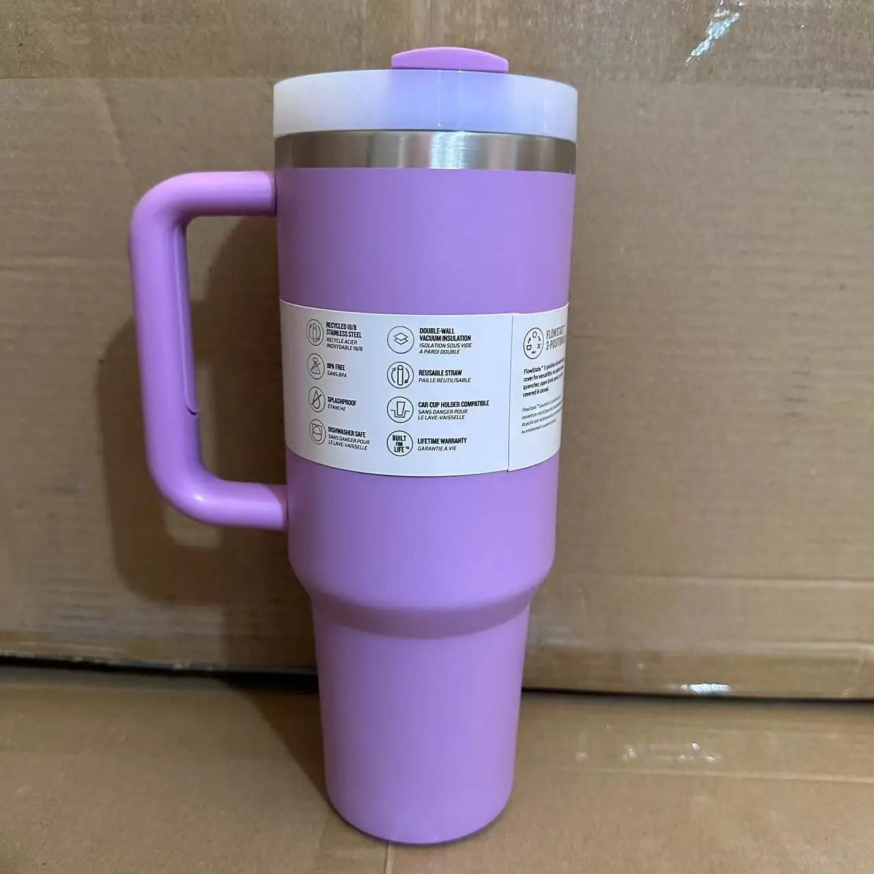 Large Capacity 40Oz with Lids Stainless Steel Thermo Bottle Car Water Cup Insulated Cold Drink Vacuum Cup Travel Thermal Mug