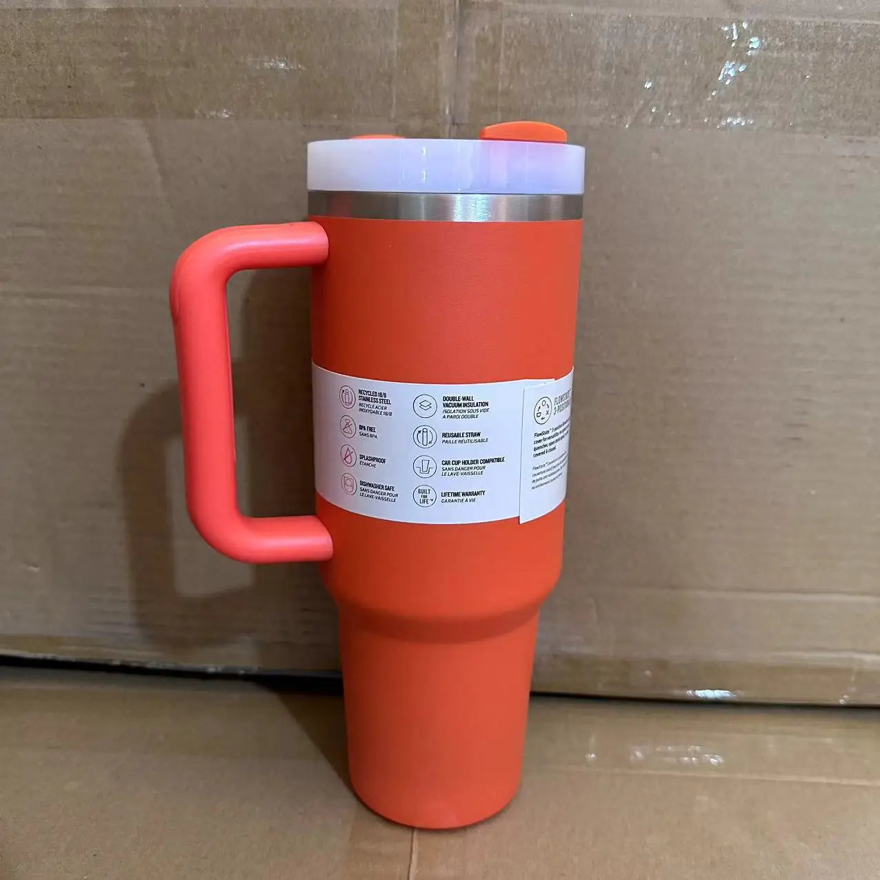 Large Capacity 40Oz with Lids Stainless Steel Thermo Bottle Car Water Cup Insulated Cold Drink Vacuum Cup Travel Thermal Mug