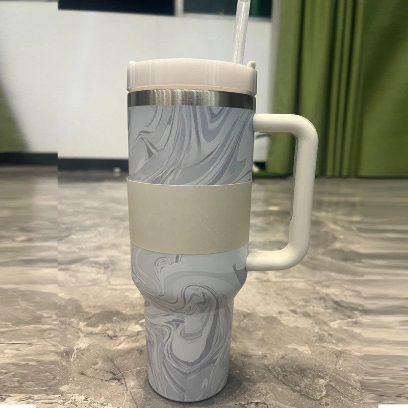 Large Capacity 40Oz with Lids Stainless Steel Thermo Bottle Car Water Cup Insulated Cold Drink Vacuum Cup Travel Thermal Mug