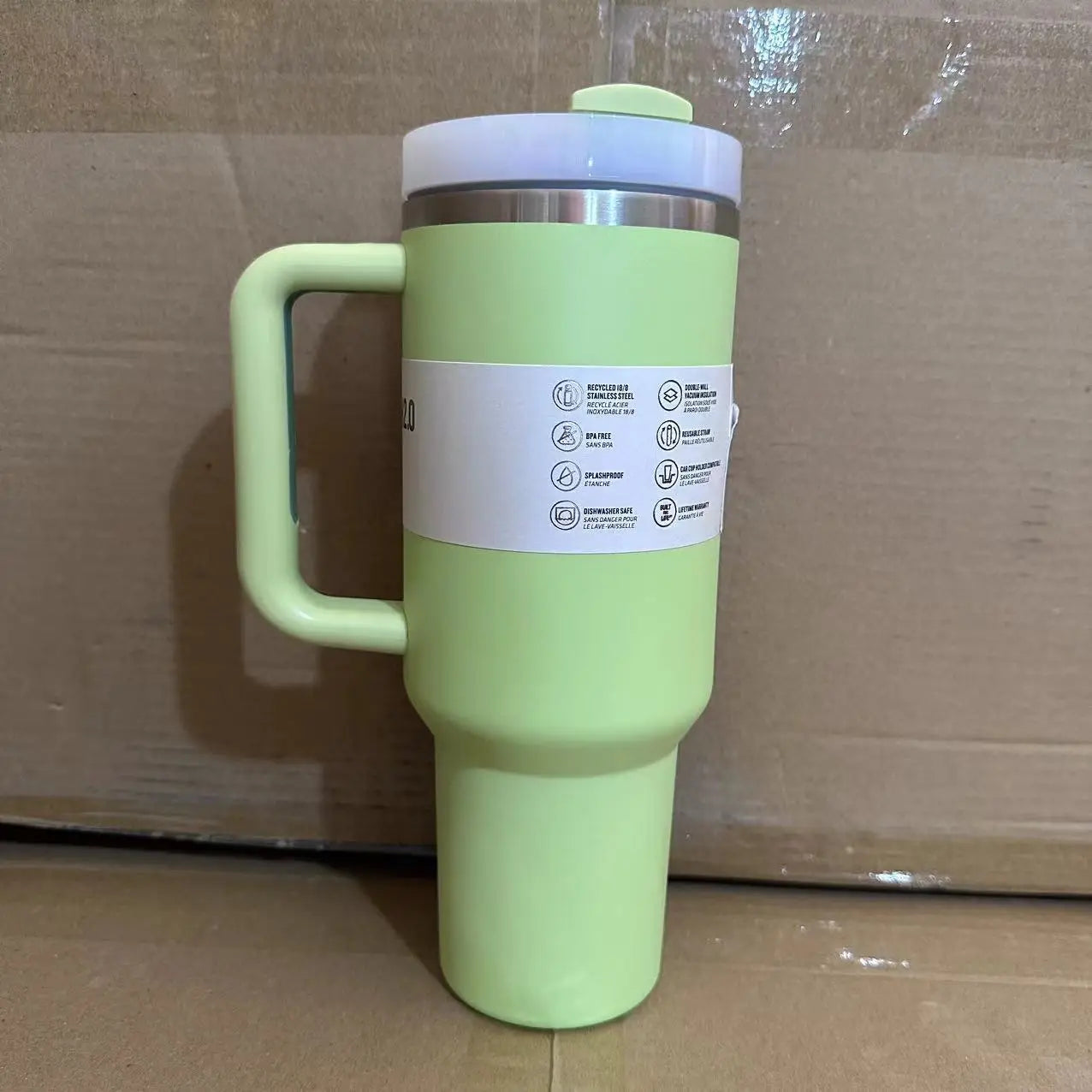 Large Capacity 40Oz with Lids Stainless Steel Thermo Bottle Car Water Cup Insulated Cold Drink Vacuum Cup Travel Thermal Mug