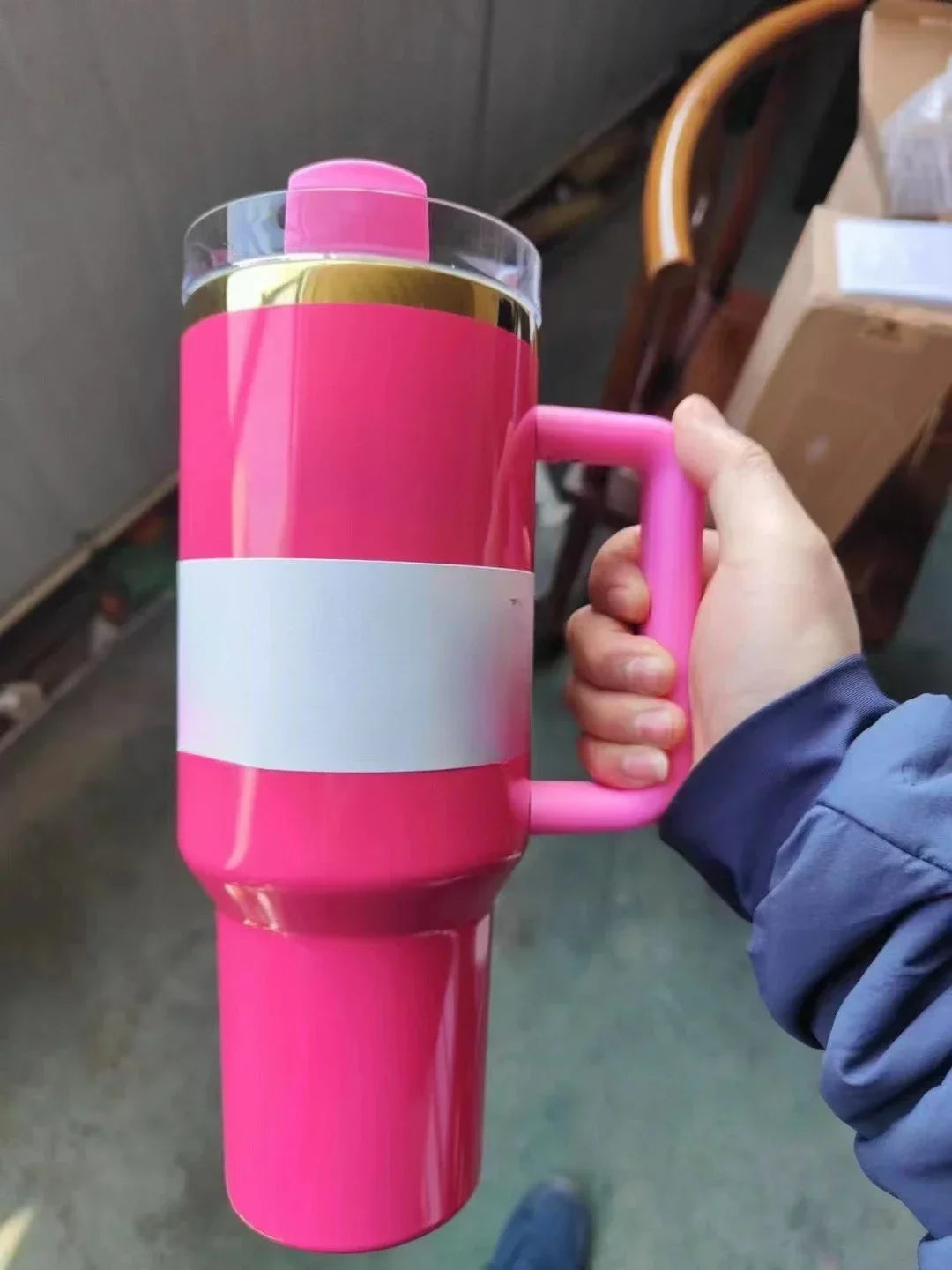 Large Capacity 40Oz with Lids Stainless Steel Thermo Bottle Car Water Cup Insulated Cold Drink Vacuum Cup Travel Thermal Mug