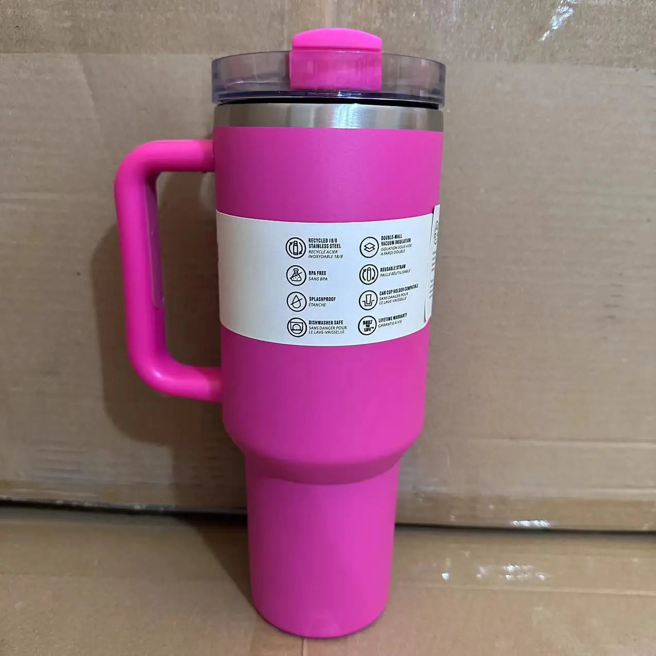 Large Capacity 40Oz with Lids Stainless Steel Thermo Bottle Car Water Cup Insulated Cold Drink Vacuum Cup Travel Thermal Mug