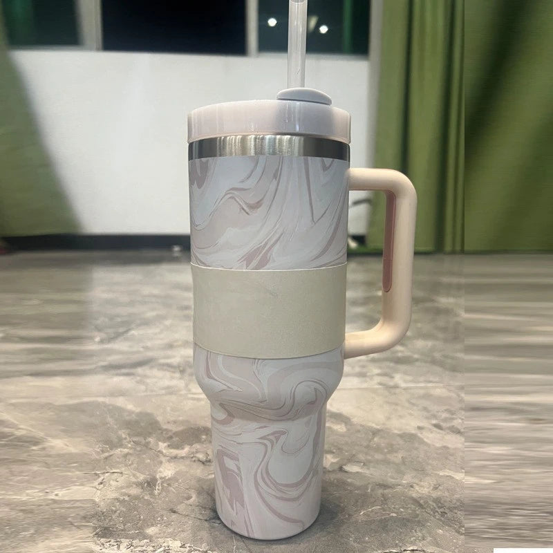 Large Capacity 40Oz with Lids Stainless Steel Thermo Bottle Car Water Cup Insulated Cold Drink Vacuum Cup Travel Thermal Mug