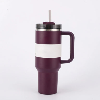 Large Capacity 40Oz with Lids Stainless Steel Thermo Bottle Car Water Cup Insulated Cold Drink Vacuum Cup Travel Thermal Mug