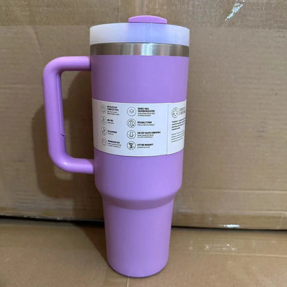 Large Capacity 40Oz with Lids Stainless Steel Thermo Bottle Car Water Cup Insulated Cold Drink Vacuum Cup Travel Thermal Mug