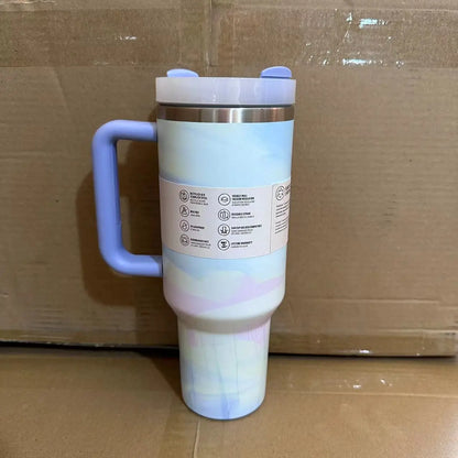 Large Capacity 40Oz with Lids Stainless Steel Thermo Bottle Car Water Cup Insulated Cold Drink Vacuum Cup Travel Thermal Mug