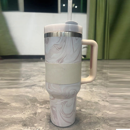 Large Capacity 40Oz with Lids Stainless Steel Thermo Bottle Car Water Cup Insulated Cold Drink Vacuum Cup Travel Thermal Mug